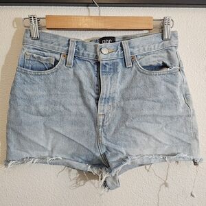 BDG Mom High-Rise Light Wash Jean Shorts